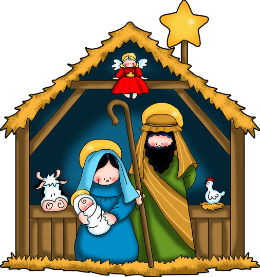 Jesus Christmas Nativity Background Png (teal, olive, black)