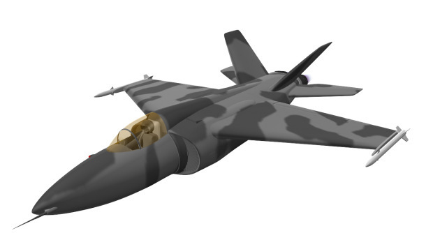 Jet Fighter Png Cutout (indigo, black, gray)