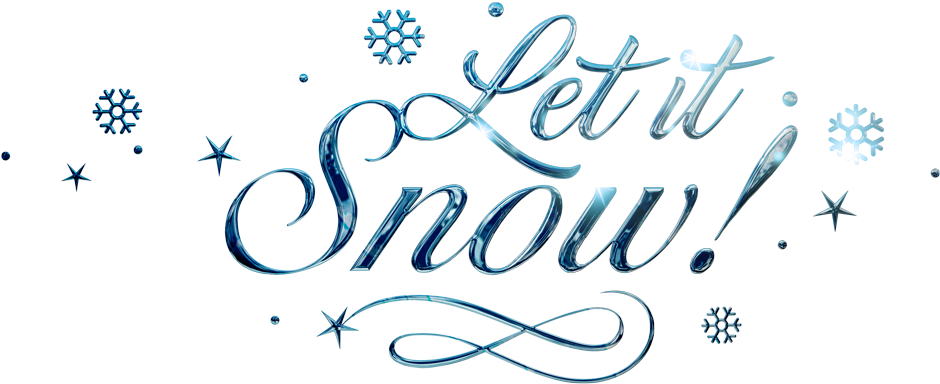 Let It Snow Png Background Image (black)