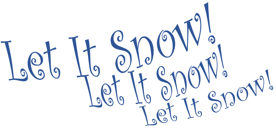 Let It Snow Png File (black)