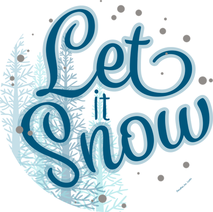 Let It Snow Png Transparent Image (black, teal)