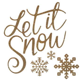 Let It Snow Transparent Images Png (black)