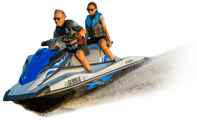 Jet Ski Transparent Background (silver, navy, black)