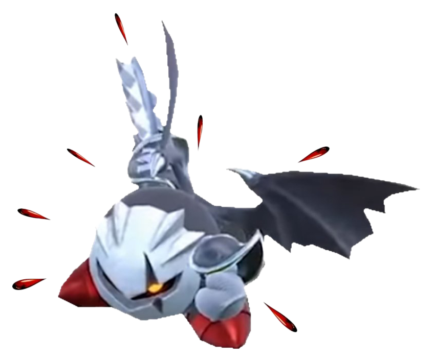 Meta Knight Png File (white, indigo, black)