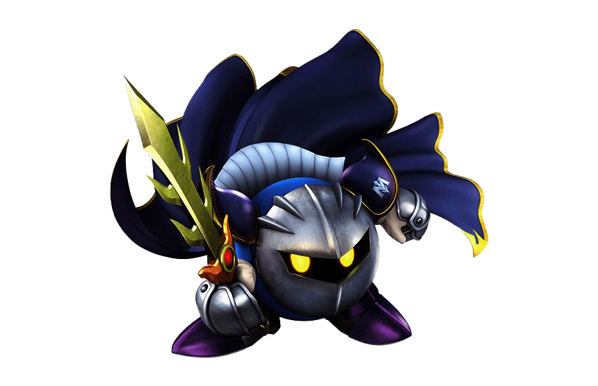 Meta Knight Transparent Png (white, black)