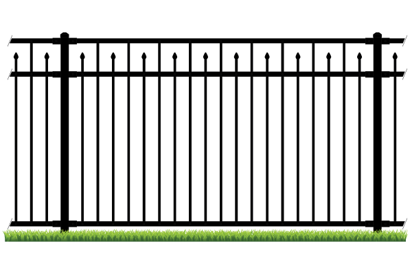 Metal Fence Png File (black)