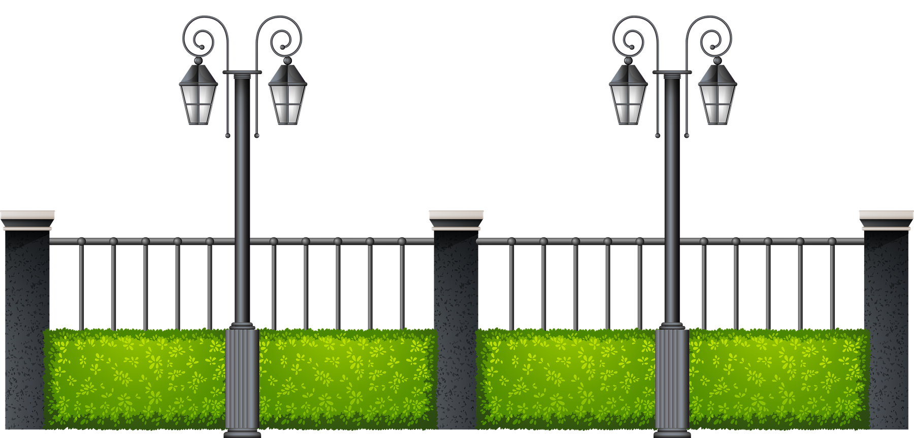 Metal Fence Transparent Png (indigo, black, gray)