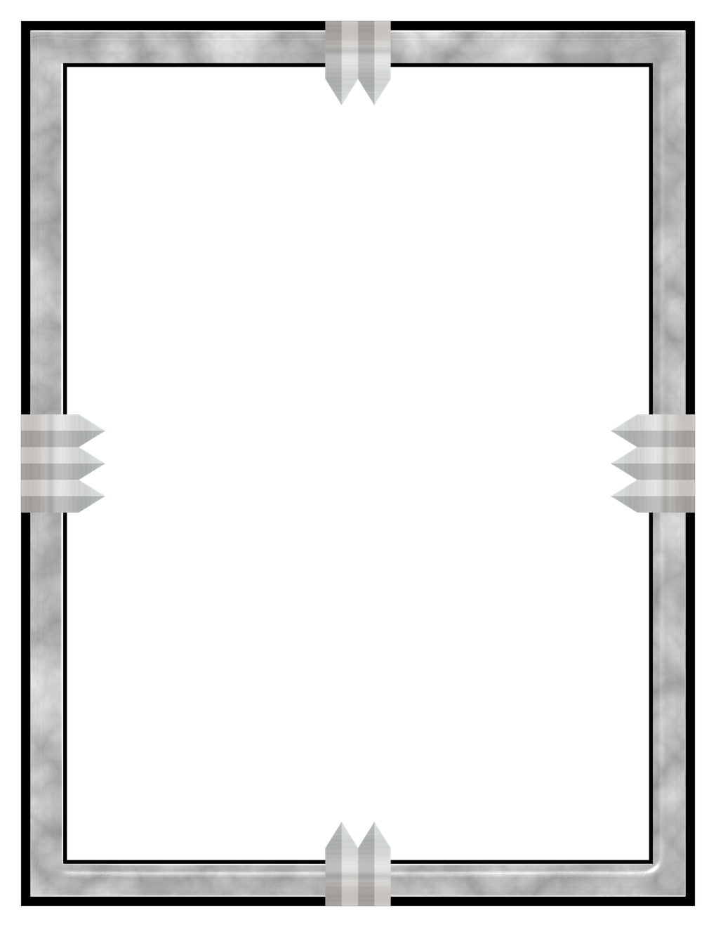 Metal Frame Png Transparent (gray, black, silver)