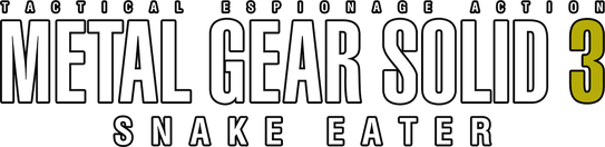 Metal Gear Solid 3 Snake Eater Logo Png (white, gray, lavender, black)