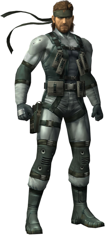 Metal Gear Solid 3 Snake Eater Png Isolated Clipart (black)