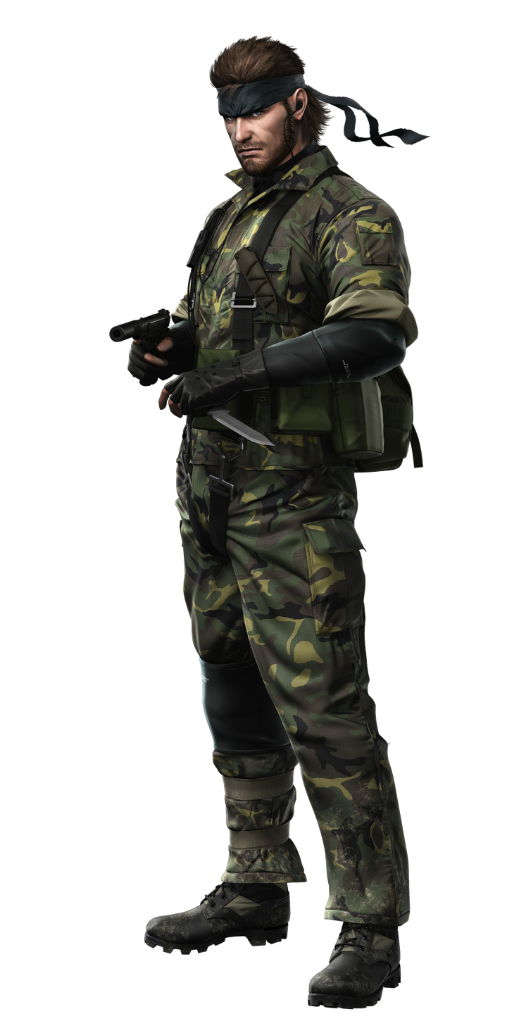 Metal Gear Solid 3 Snake Eater Png (black)