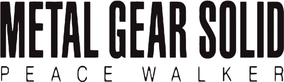 Metal Gear Solid Logo Png Background Image (black)