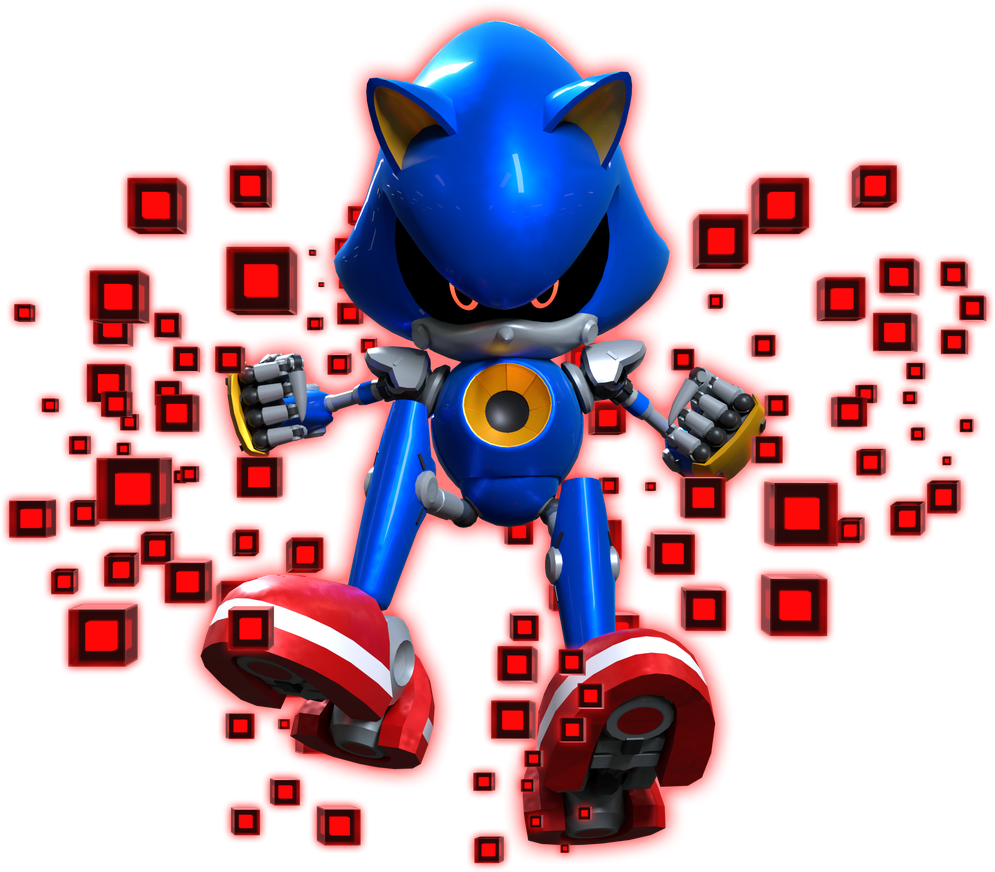 Metal Sonic The Hedgehog Png Image (red, black)