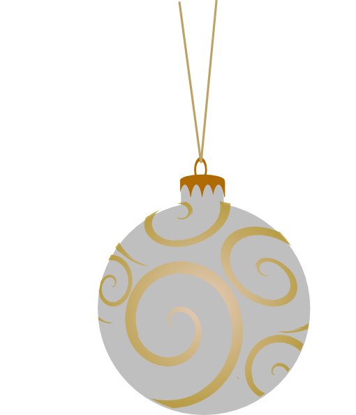 Metallic Ornament Png Picture (white, silver)