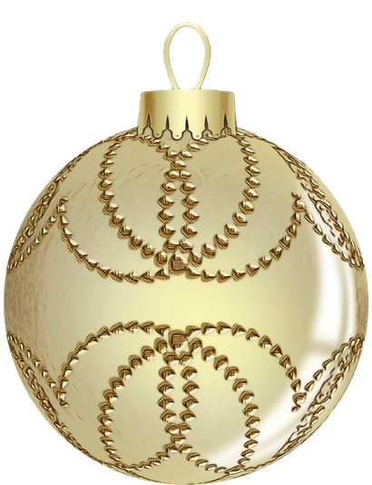 Metallic Ornament Png Transparent Image (beige, silver, black)