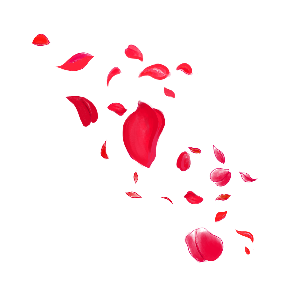 Petals Png Hd Isolated (red, black)