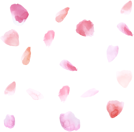 Petals Png Isolated Photo (black, white)