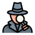 Detective Avatar Man Person Investigation Icon Free Png Icon Download (beige, gray, black)