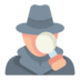 Detective Investigation Avatar Man Police Icon Free Transparent Png Icon Download (salmon, beige, black, gray, pink)