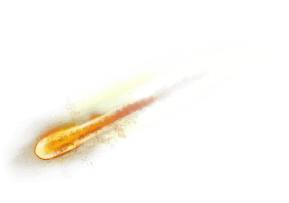 Meteor Comet Png Image (black, white)