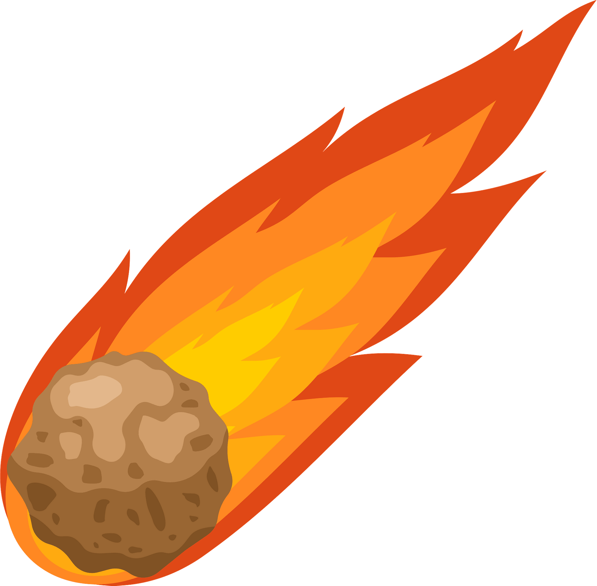 Meteor Falling Png Image (chocolate, gold, gray, orange, salmon)