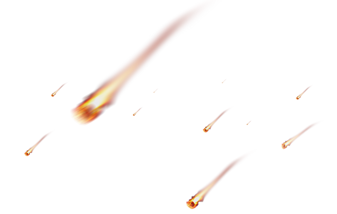 Meteor Star Png Cutout (black)