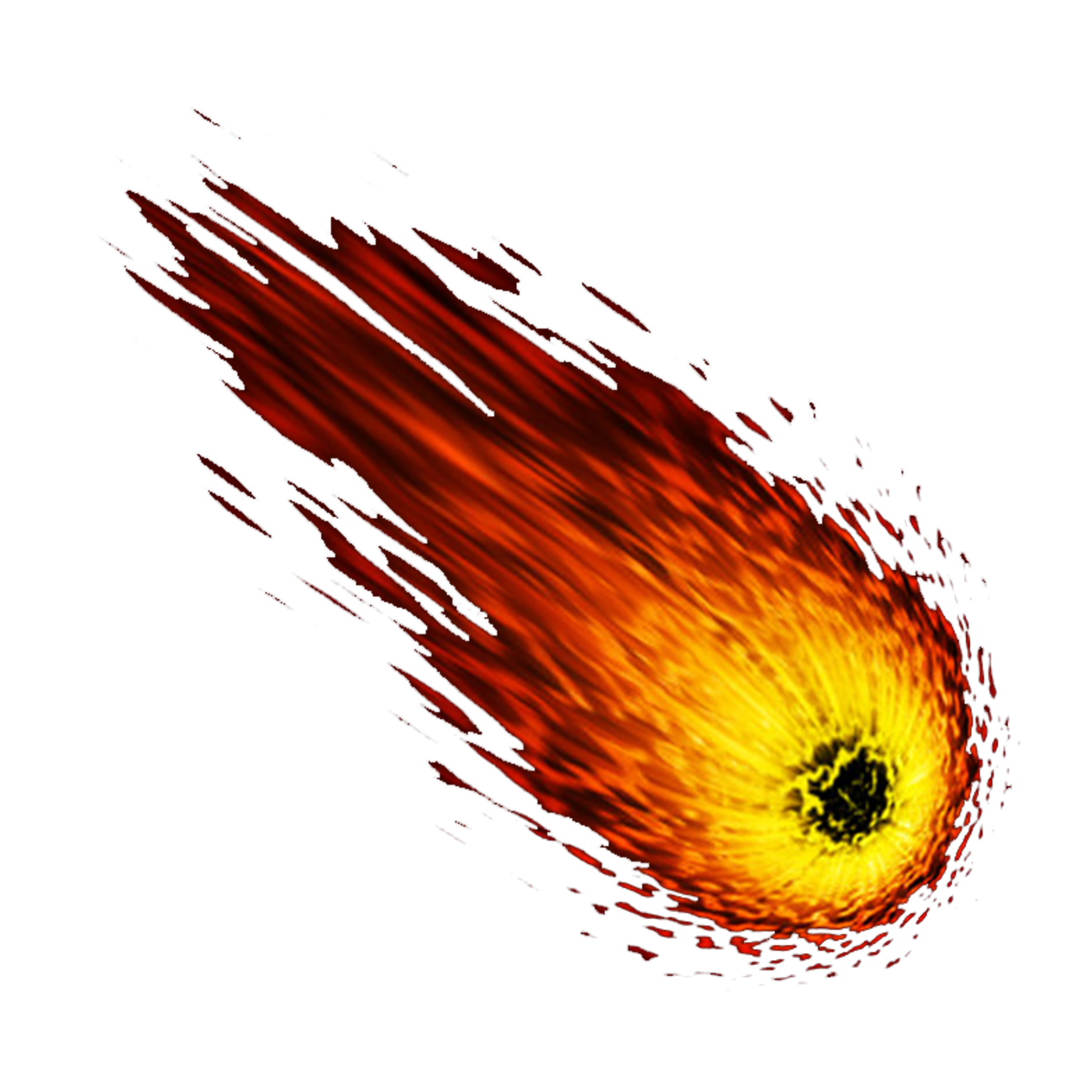 Meteor Star Png Images (black)