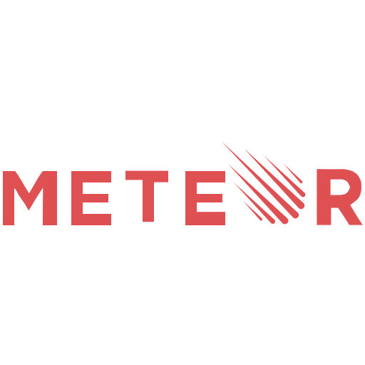 Meteor Plain Wordmark Logo Icon Free Png Icon Download (maroon, chocolate, black, salmon)