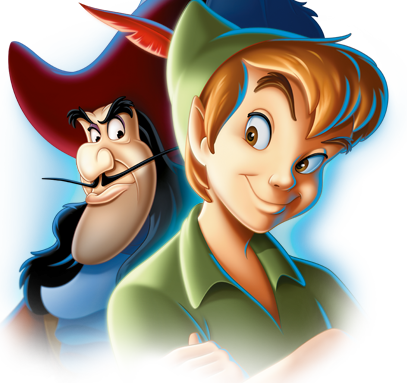 Peter Pan Png File (white, teal, maroon, olive, black)