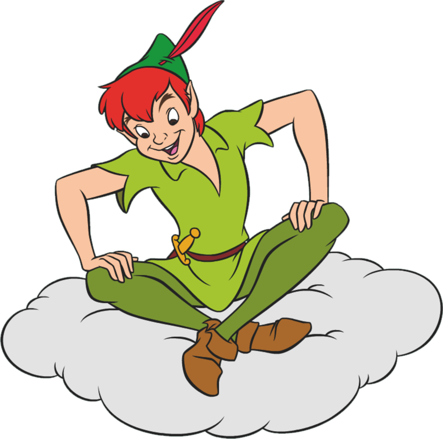 Peter Pan Transparent Background (lavender, olive, pink, chocolate, black)