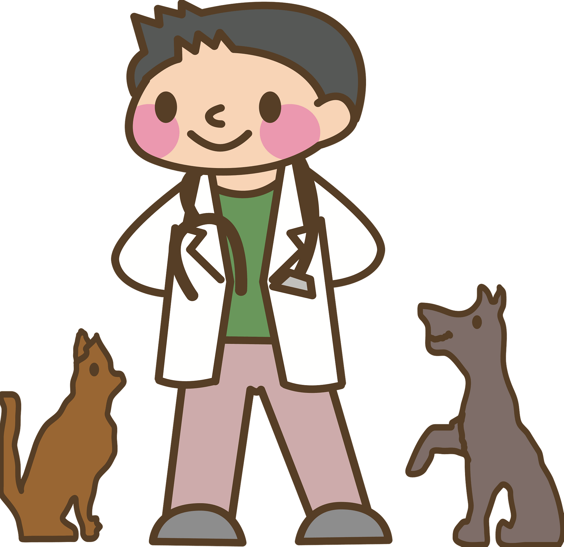 Veterinarian Png Hd (gray, pink, chocolate, white, silver)