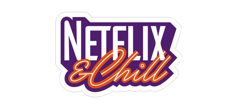 Netflix And Chill Png Photos (white, lavender, indigo)