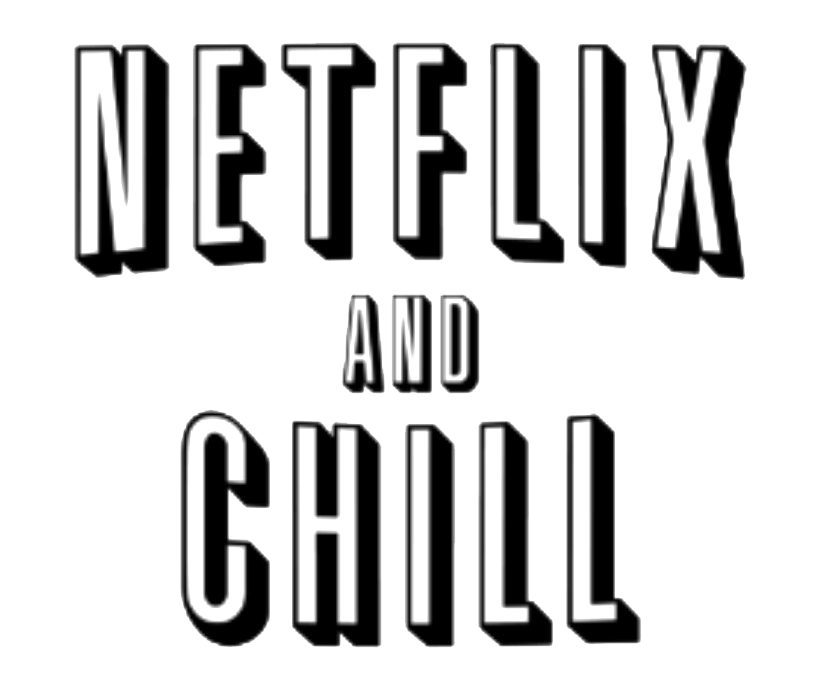 Netflix And Chill Png Transparent Image (white, gray, lavender, black, silver)