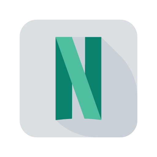 Netflix Logo Icon Free Nobackground Png Icon Download (silver, black, gray, lavender, teal)