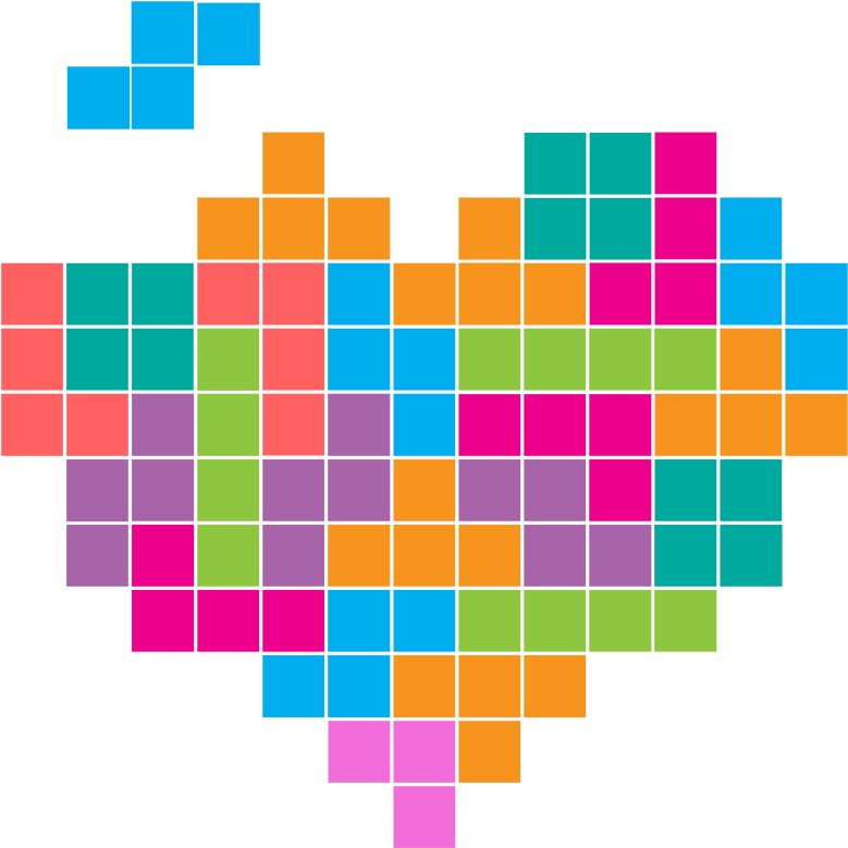 Tetris Png Transparent Hd Photo (black, gray, greenish blue, orange, teal)