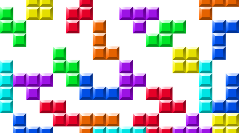 Tetris Transparent Images Png (greenish blue, black, red, gold)