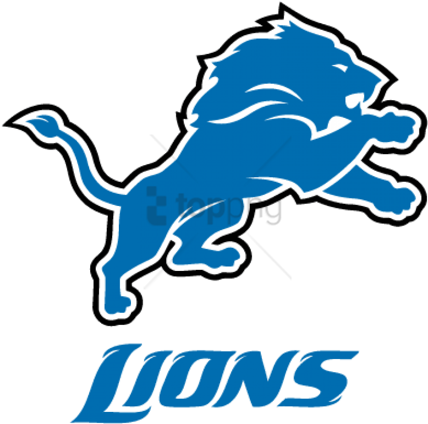 Detroit Lions Png Transparent (black, white, teal)