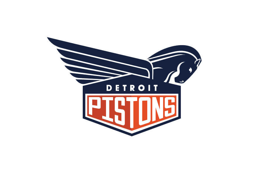 Detroit Pistons Png Pic (black, white)