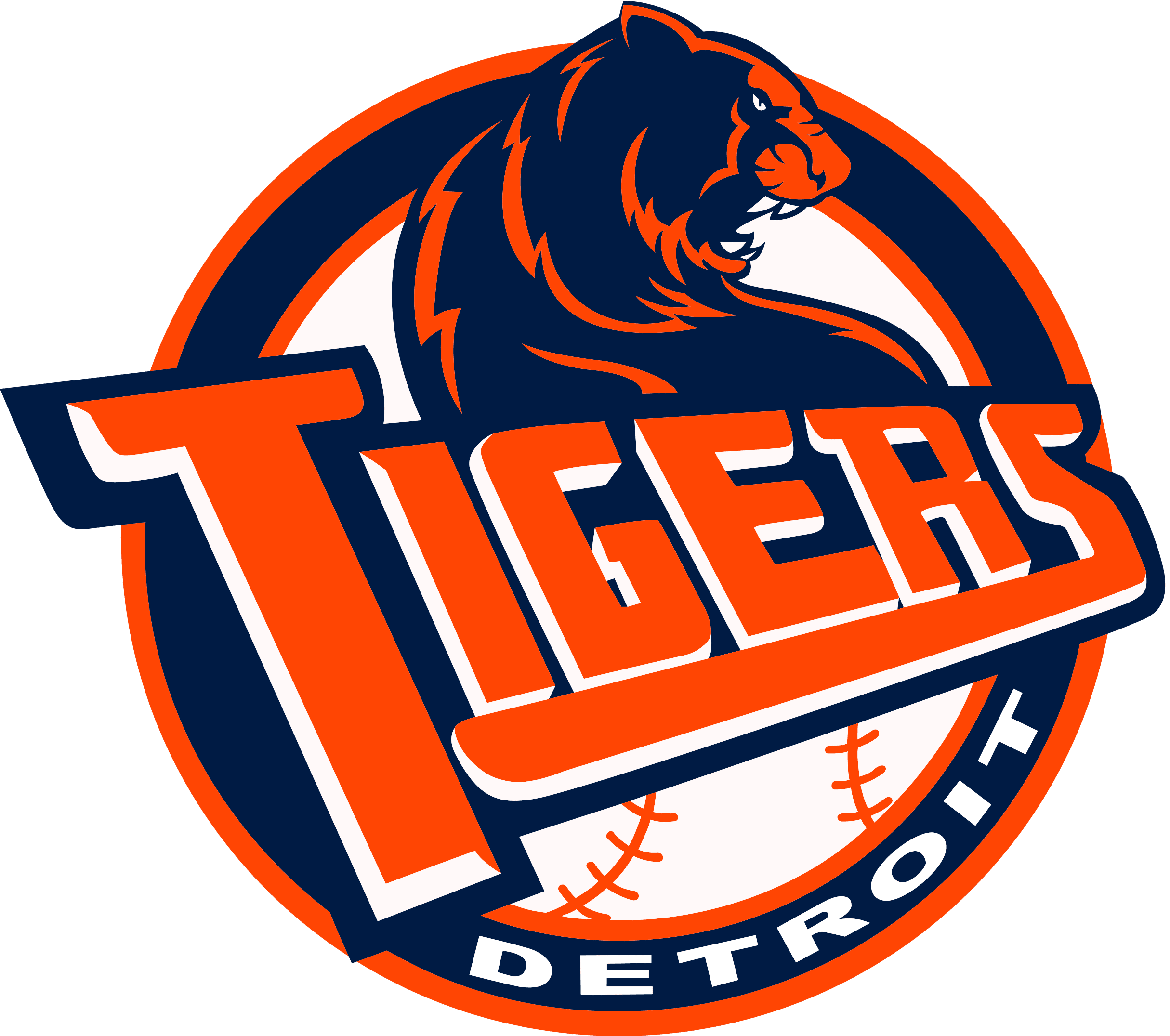 Detroit Tigers Logo Png Free Image (chocolate, gray, white, navy, red)