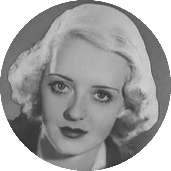 Bette Davis Png (black, gray, silver)