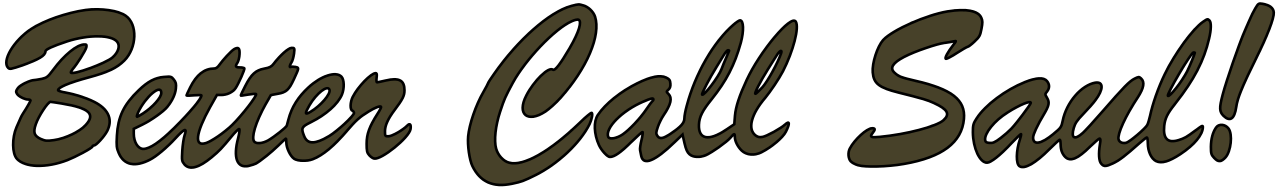 Better Call Saul Logo Png File (black)