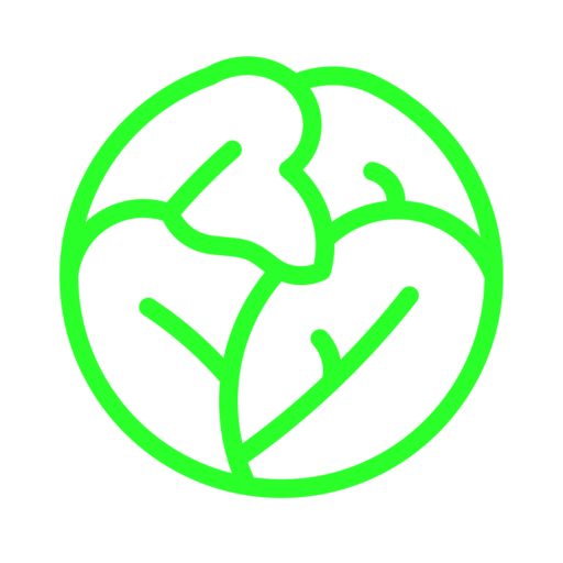 Lettuce Free Png Icon (lime, black)