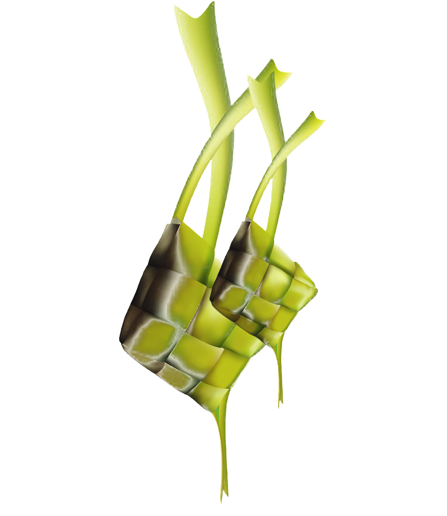 Ketupat Png Clipart (white, black, gold)