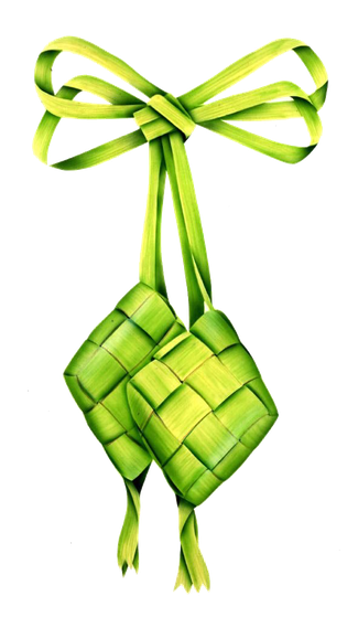 Ketupat Png Image (black)