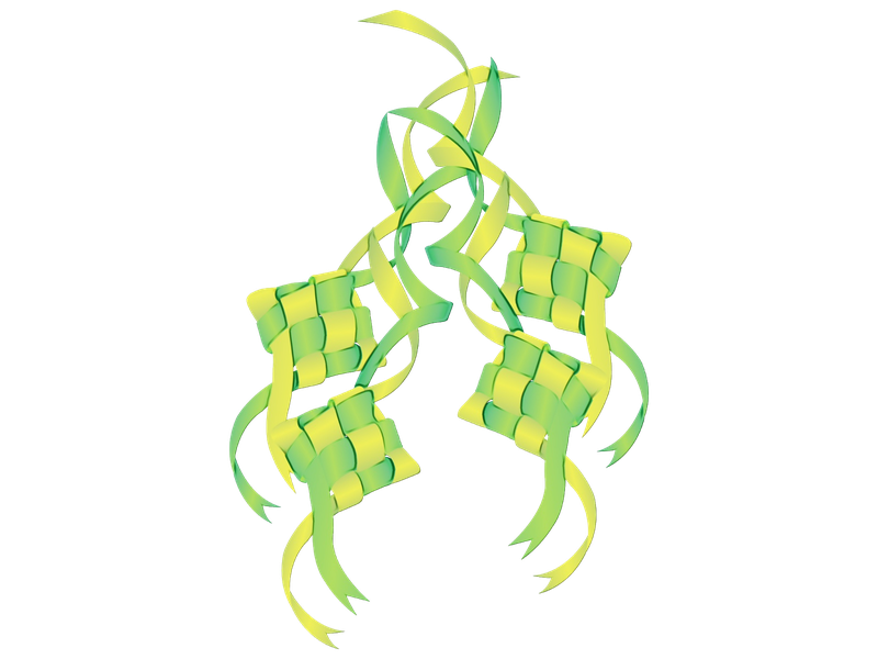 Ketupat Png Pic (silver, yellow, black)