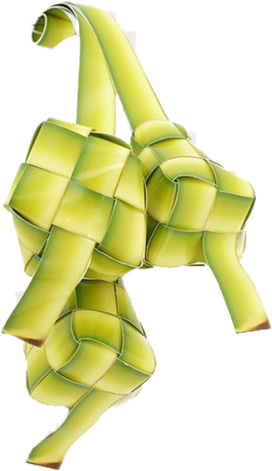 Ketupat Transparent Background (black)