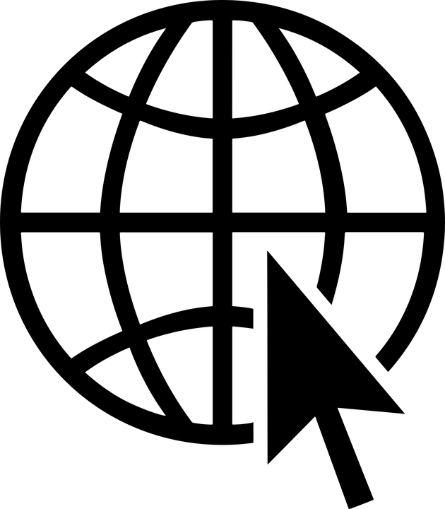 Network Computer Png Clipart (black)