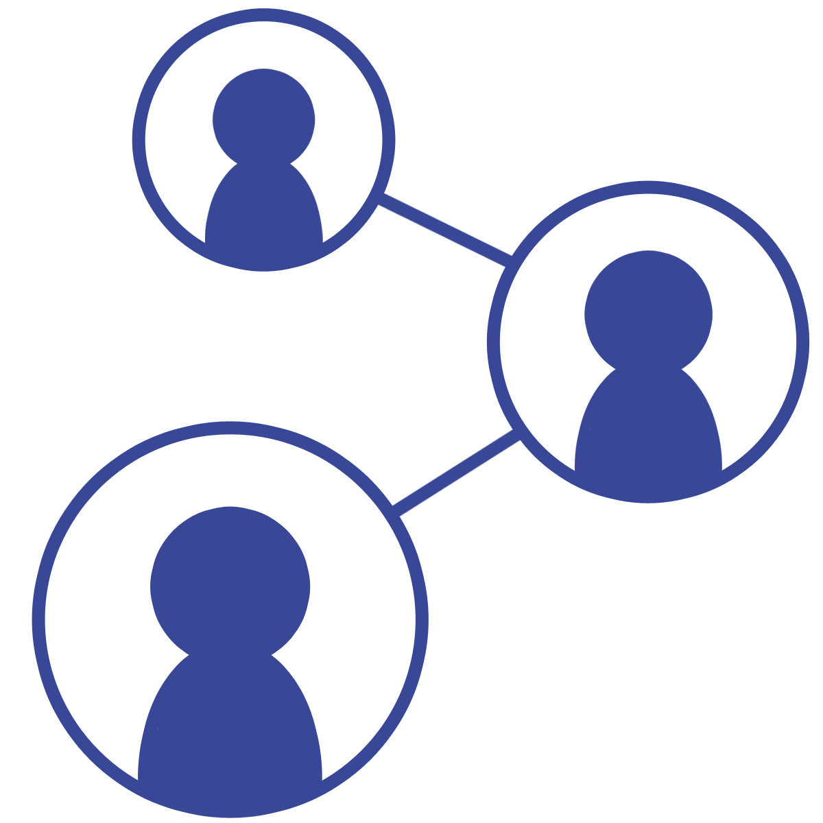 Network People Png File (indigo, black)