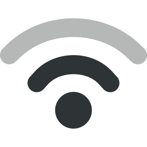 Network Wireless Signal Ok Free Png Icon (black)