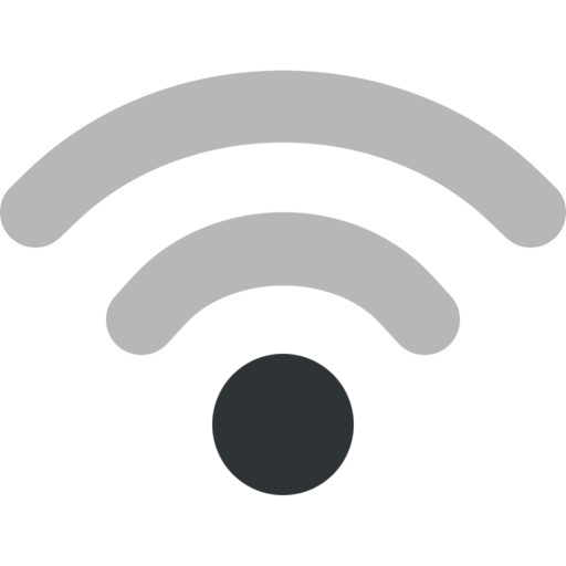 Network Wireless Signal Weak Free Png Icon (black)